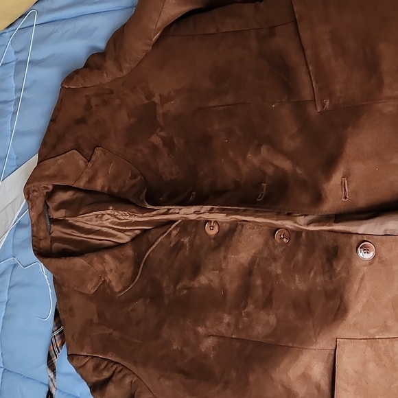 Men's Suede blazer 3 button - Picture 1 of 3